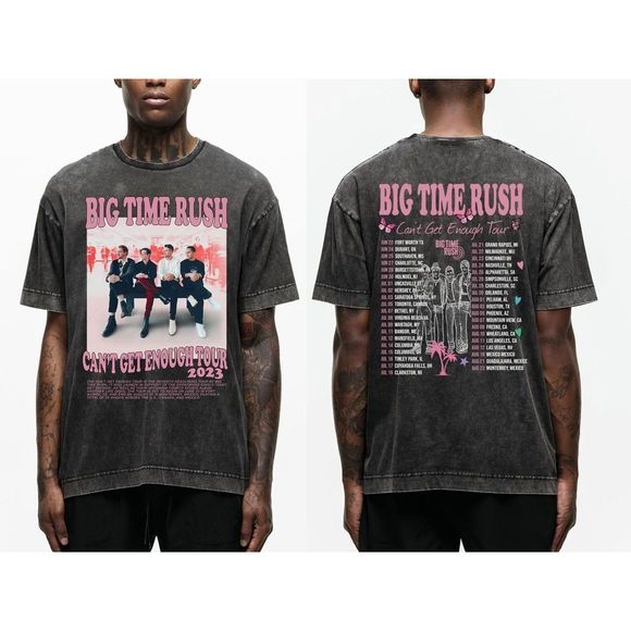 Big Time Rush Cant Get Enough Tour 2 Sided T Shirts - Picture 1 of 4